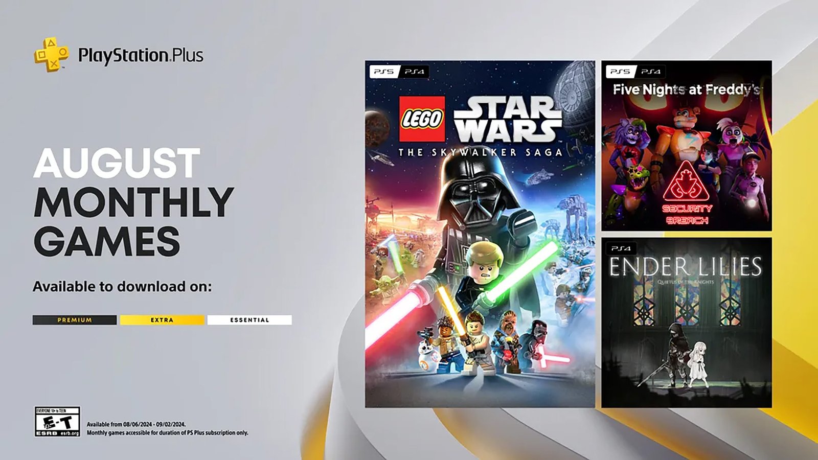 August PS Plus Essential line up 2024